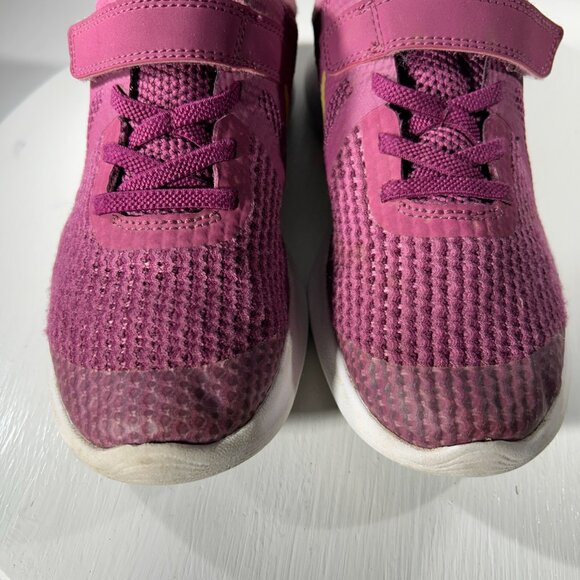 Nike Revolution 4 Kids Girls Youth Size 1.5 1.5Y Running Shoes Purple Sneakers - Picture 4 of 12
